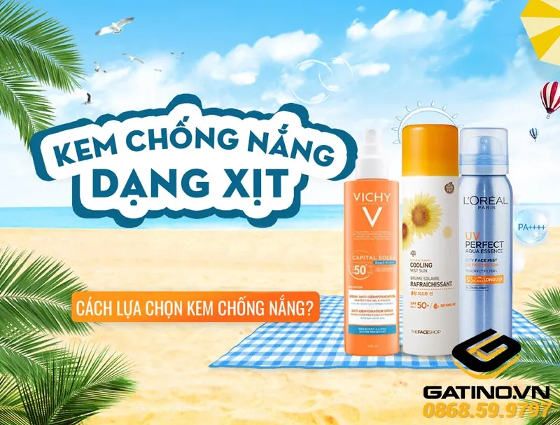 cách xịt chống nắng cho nam và nữ